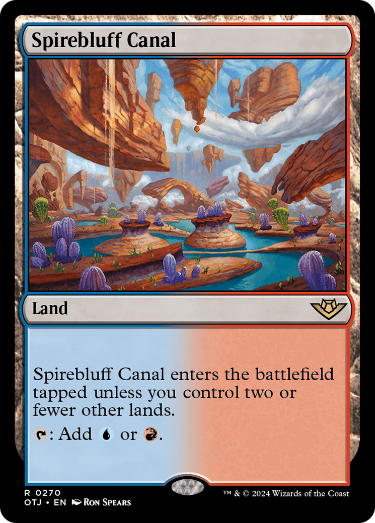 Spirebluff Canal [Outlaws of Thunder Junction] [Foil]