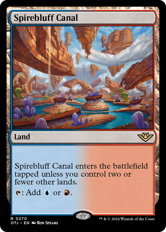 Spirebluff Canal [Outlaws of Thunder Junction] [Foil]