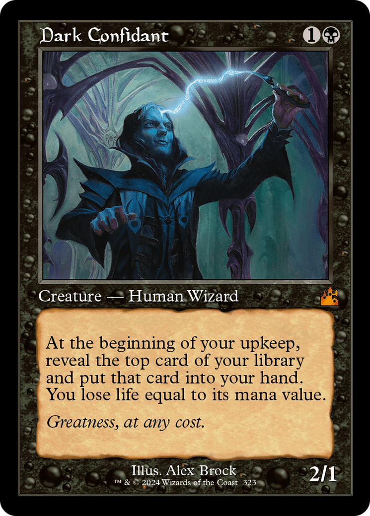 Dark Confidant (Retro Frame) [Ravnica Remastered] [Foil]