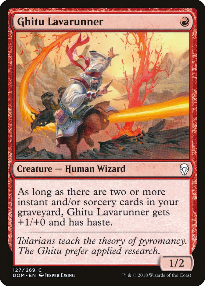 Ghitu Lavarunner [Dominaria] [Foil]