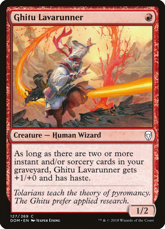 Ghitu Lavarunner [Dominaria] [Foil]