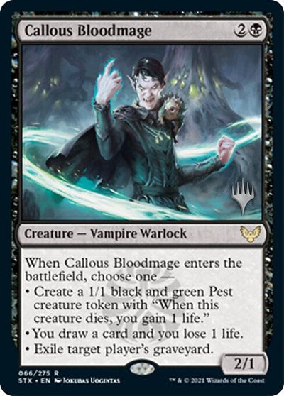 Callous Bloodmage (Promo Pack) [Strixhaven: School of Mages Promos] [Foil]