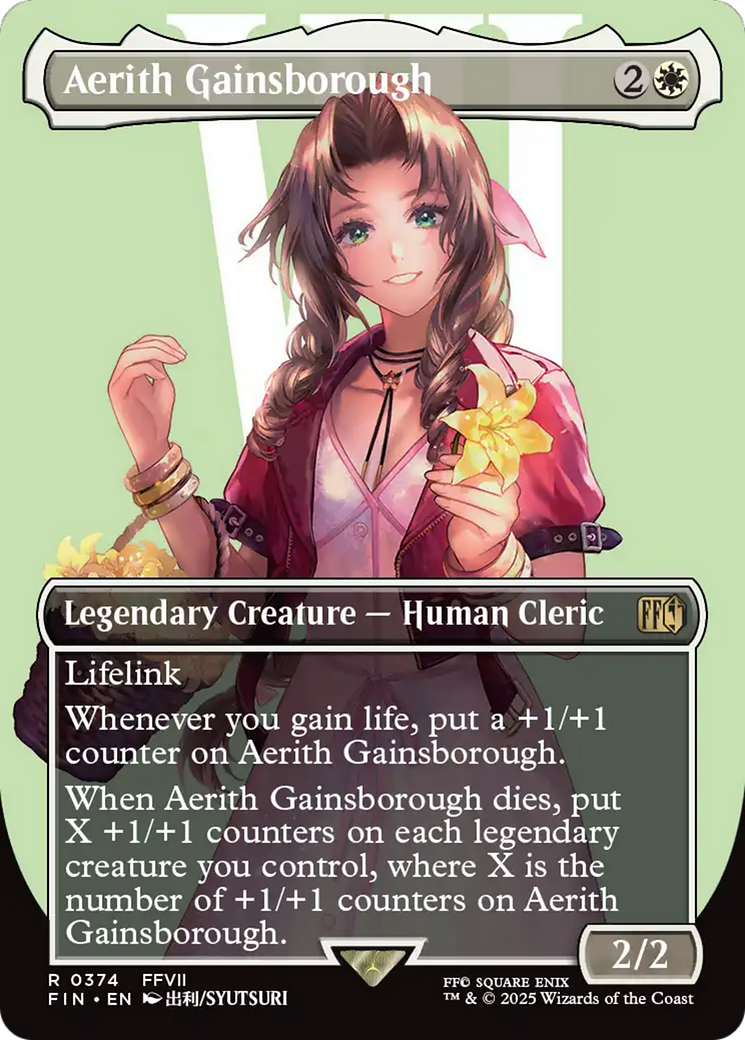 Aerith Gainsborough (Borderless) [FINAL FANTASY] [Foil]