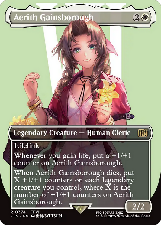 Aerith Gainsborough (Borderless) [FINAL FANTASY] [Foil]