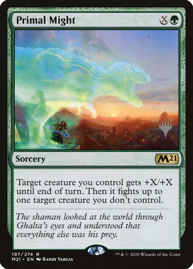 Primal Might (Promo Pack) [Core Set 2021 Promos] [Foil]