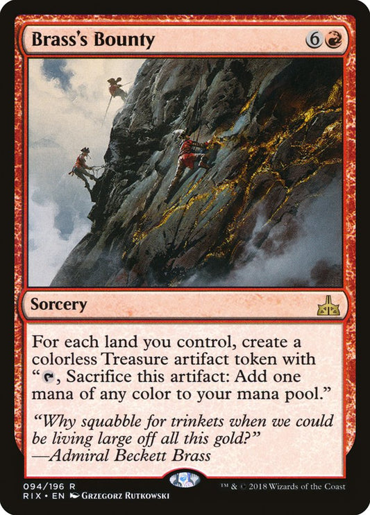 Brass's Bounty [Rivals of Ixalan] [Foil]
