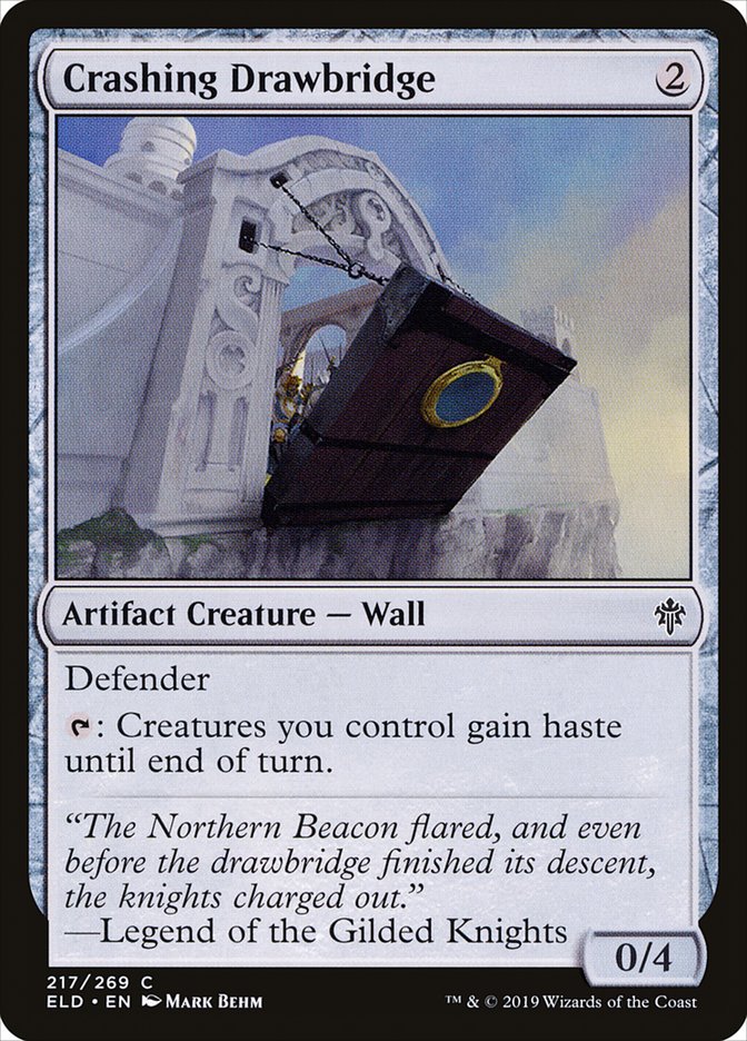 Crashing Drawbridge [Throne of Eldraine] [Foil]
