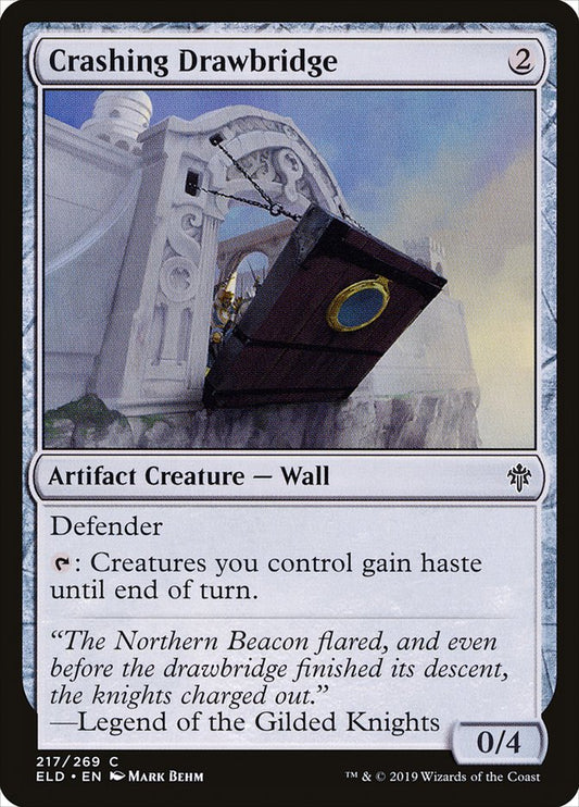 Crashing Drawbridge [Throne of Eldraine] [Foil]