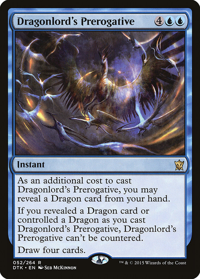Dragonlord's Prerogative [Dragons of Tarkir] [Foil]