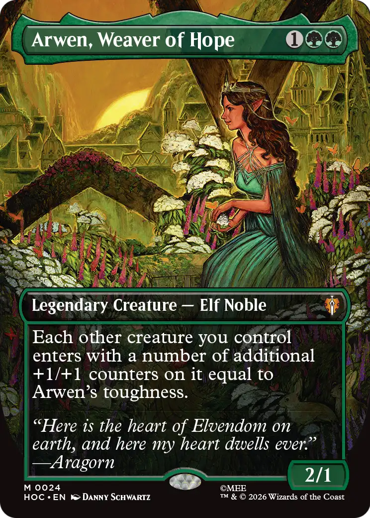 Arwen, Weaver of Hope (Borderless) [The Hobbit: Eternal-Legal] [Foil]