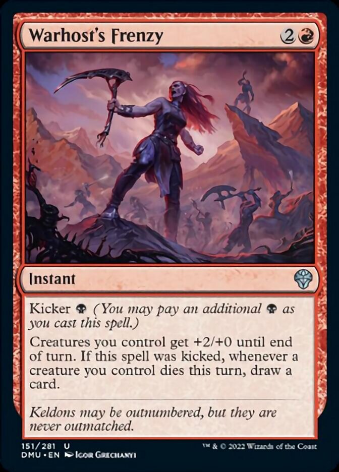 Warhost's Frenzy [Dominaria United] [Foil]