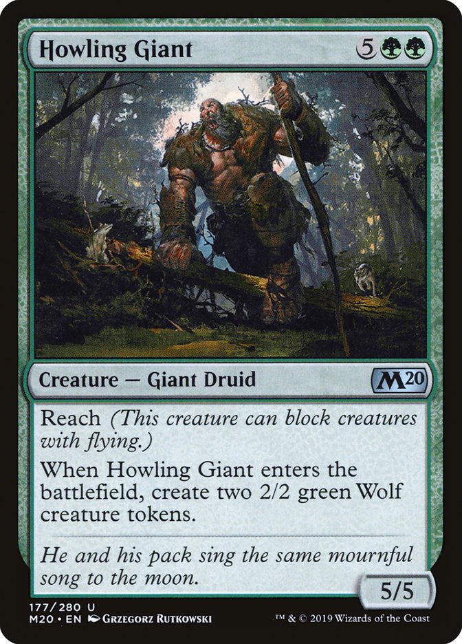 Howling Giant [Core Set 2020] [Foil]