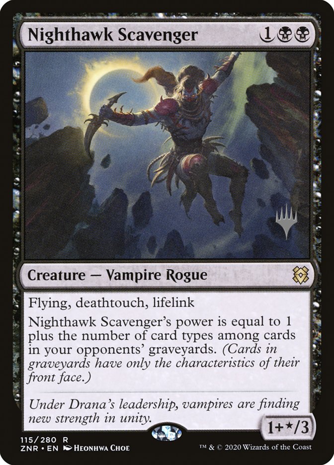 Nighthawk Scavenger (Promo Pack) [Zendikar Rising Promos] [Foil]