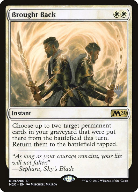 Brought Back (Promo Pack) [Core Set 2020 Promos] [Foil]