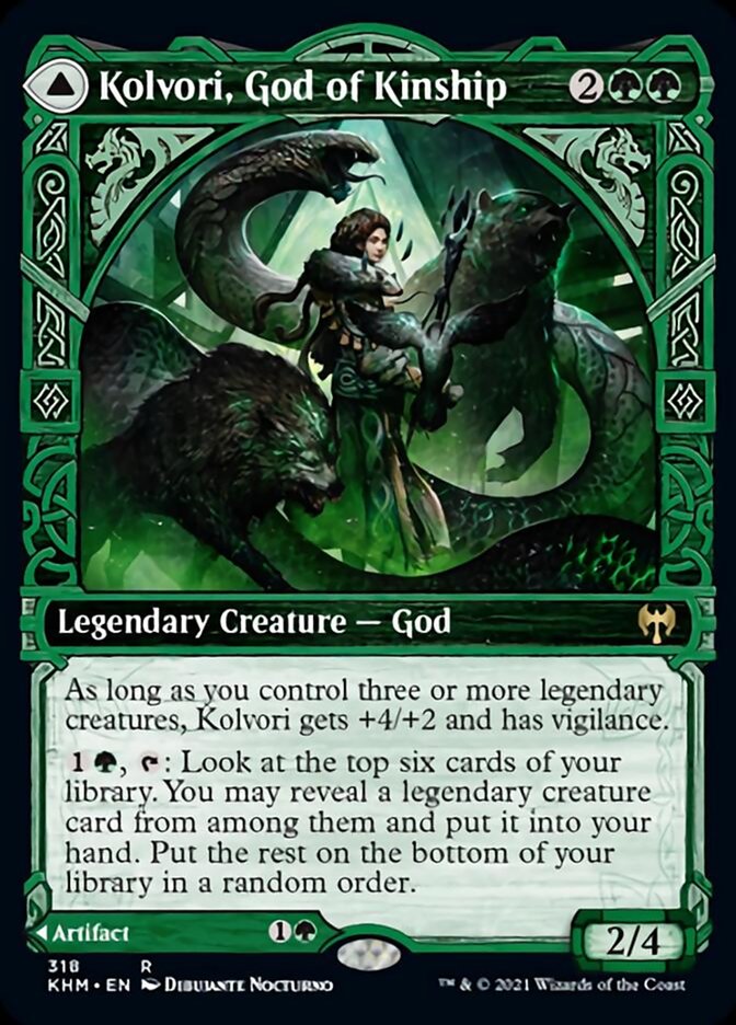 Kolvori, God of Kinship // The Ringhart Crest (Showcase) [Kaldheim] [Foil]