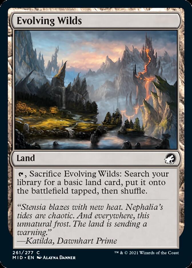 Evolving Wilds [Innistrad: Midnight Hunt] [Foil]