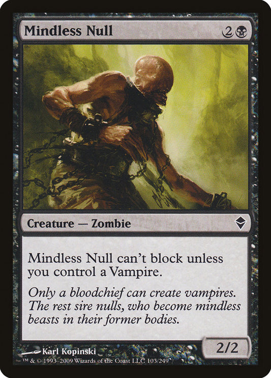 Mindless Null [Zendikar] [Foil]