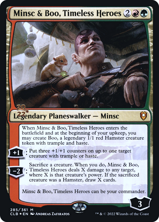 Minsc & Boo, Timeless Heroes (Promo Pack) [The Lost Caverns of Ixalan Promos] [Foil]