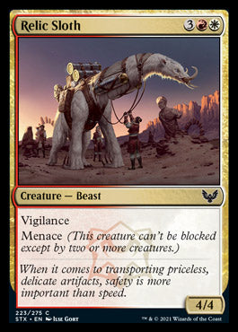 Relic Sloth [Strixhaven: School of Mages] [Foil]