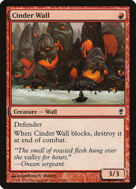 Cinder Wall [Conspiracy] [Foil]