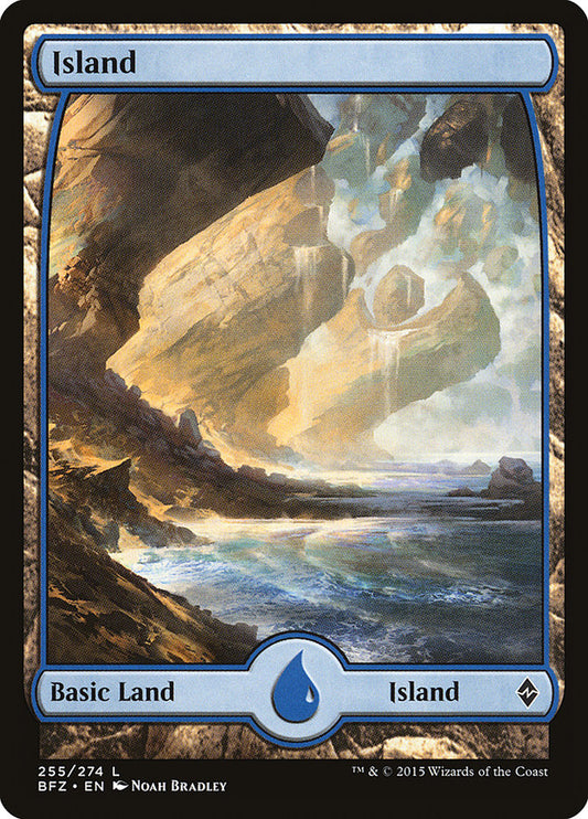 Island (255) (Full Art) [Battle for Zendikar] [Foil]