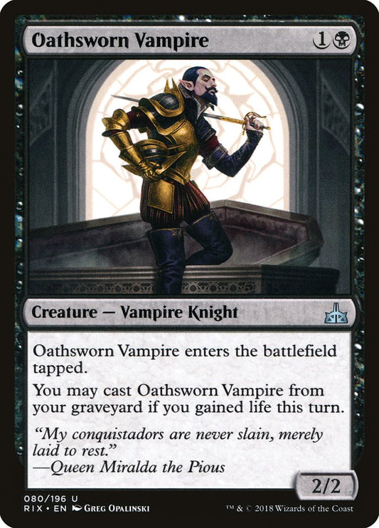 Oathsworn Vampire [Rivals of Ixalan] [Foil]