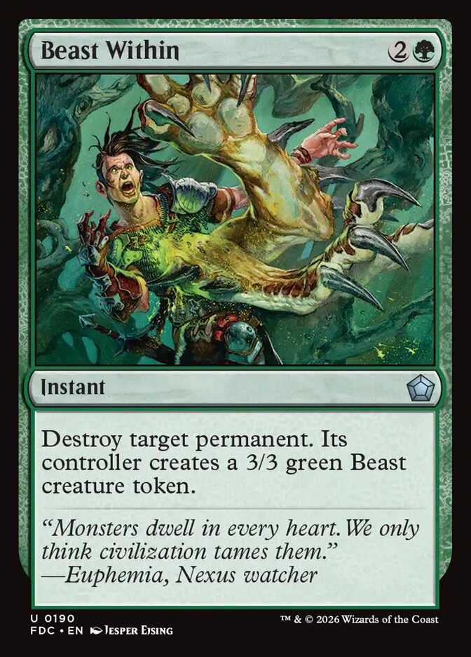 Beast Within [Foundations Commander]