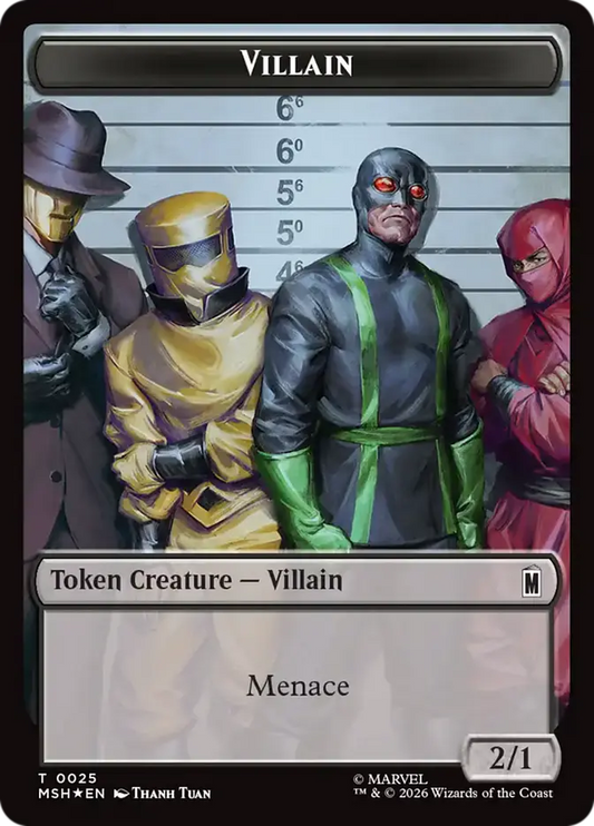 Villain // Robot Villain (020) Double-Sided Token [Marvel Super Heroes Commander]