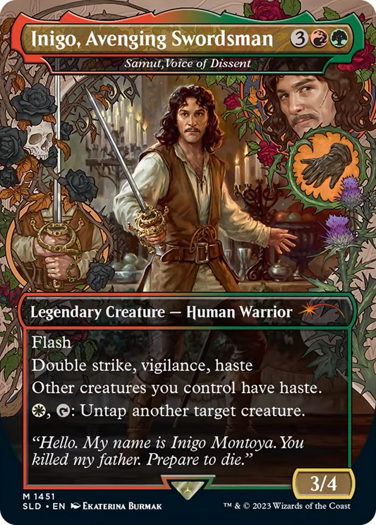 Inigo, Avenging Swordsman - Samut, Voice of Dissent [Secret Lair Drop Series] [Foil]