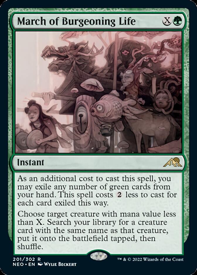 March of Burgeoning Life [Kamigawa: Neon Dynasty] [Foil]