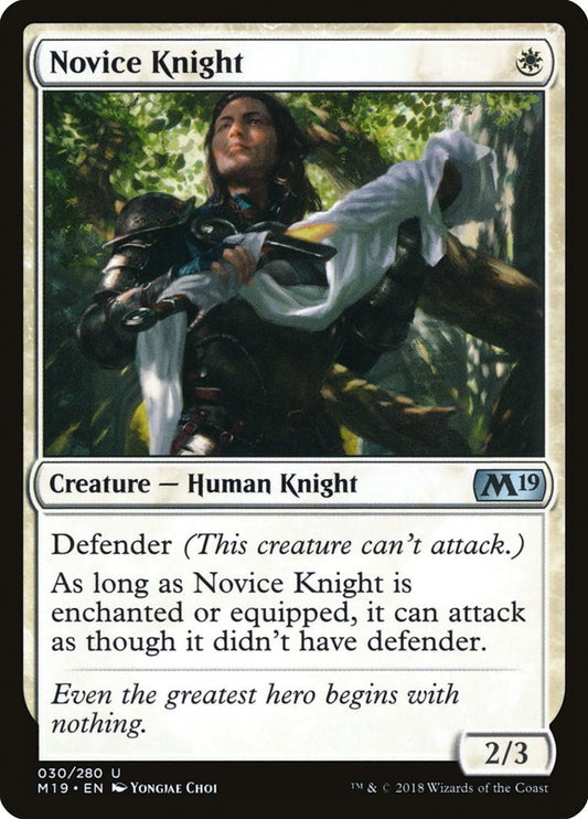 Novice Knight [Core Set 2019] [Foil]