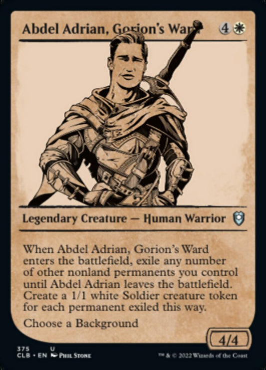 Abdel Adrian, Gorion's Ward (Showcase) [Commander Legends: Battle for Baldur's Gate] [Foil]