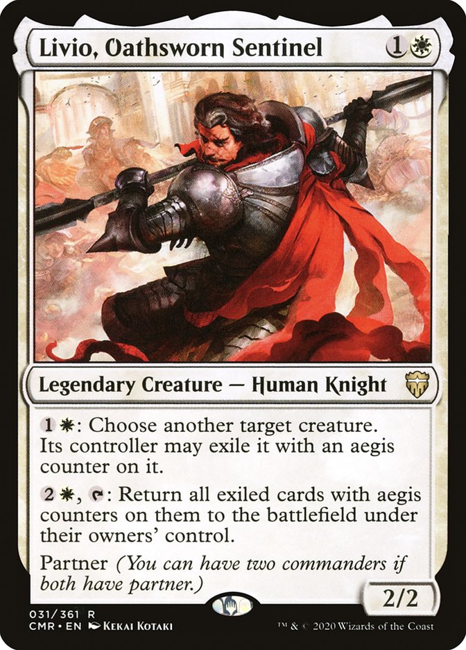 Livio, Oathsworn Sentinel [Commander Legends] [Foil]