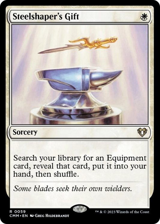 Steelshaper's Gift [Commander Masters] [Foil]