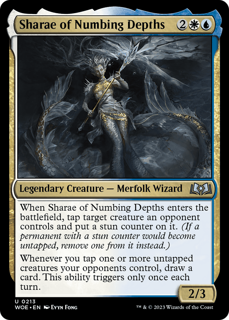 Sharae of Numbing Depths [Wilds of Eldraine] [Foil]