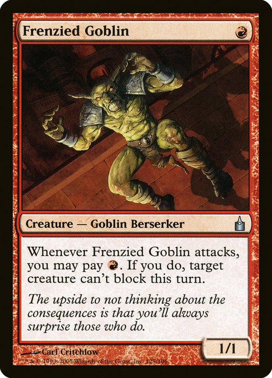 Frenzied Goblin [Ravnica: City of Guilds] [Foil]