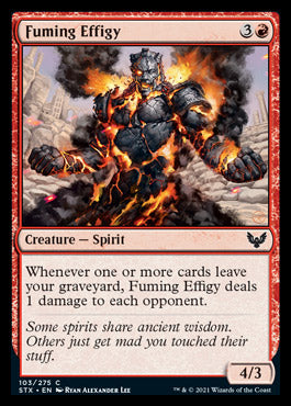 Fuming Effigy [Strixhaven: School of Mages] [Foil]