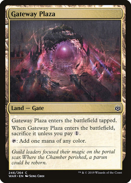 Gateway Plaza [War of the Spark] [Foil]