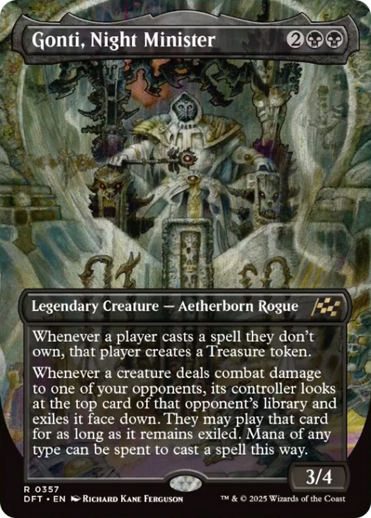 Gonti, Night Minister (Borderless) [Aetherdrift] [Foil]