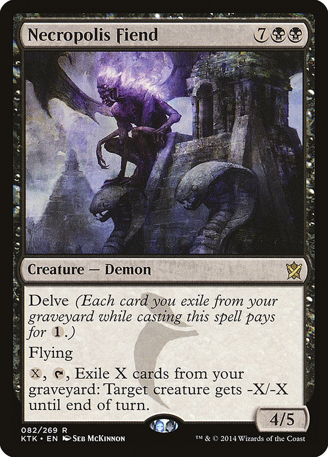 Necropolis Fiend [Khans of Tarkir] [Foil]