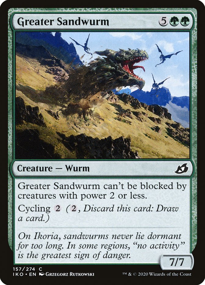 Greater Sandwurm [Ikoria: Lair of Behemoths] [Foil]