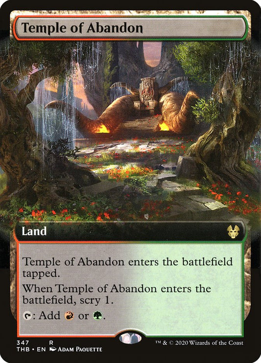 Temple of Abandon (Extended Art) [Theros Beyond Death] [Foil]