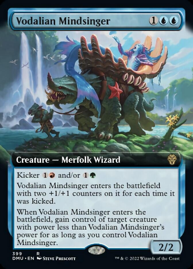 Vodalian Mindsinger (Extended Art) [Dominaria United] [Foil]