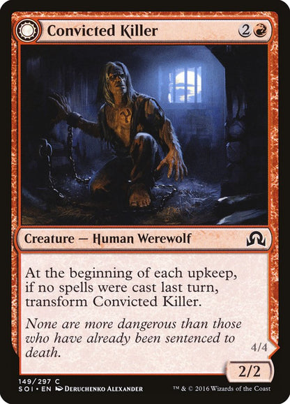 Convicted Killer // Branded Howler [Shadows over Innistrad] [Foil]