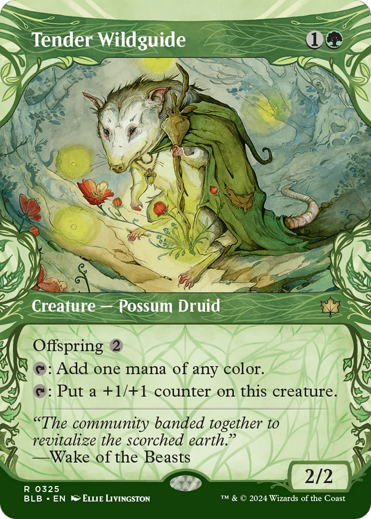 Tender Wildguide (Showcase) [Bloomburrow] [Foil]