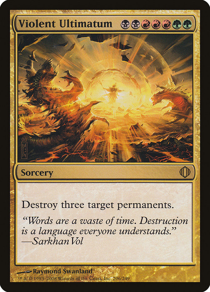 Violent Ultimatum [Shards of Alara] [Foil]