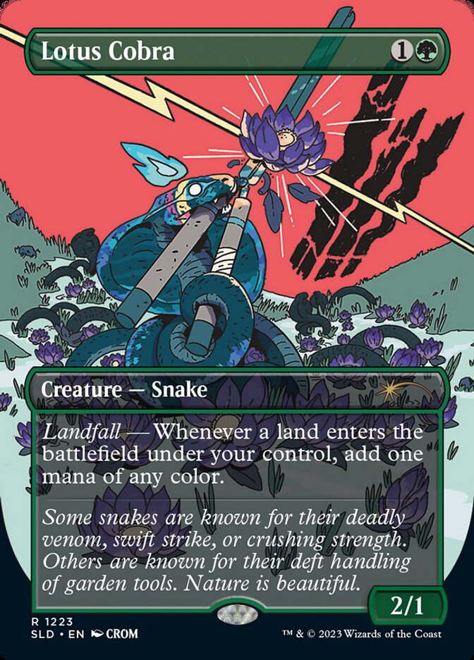 Lotus Cobra (Borderless) [Secret Lair Drop Series] [Foil]