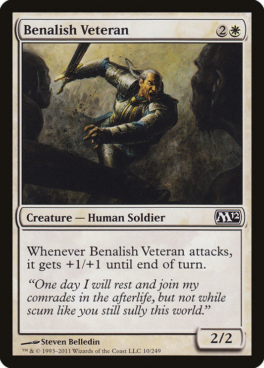Benalish Veteran [Core Set 2012] [Foil]