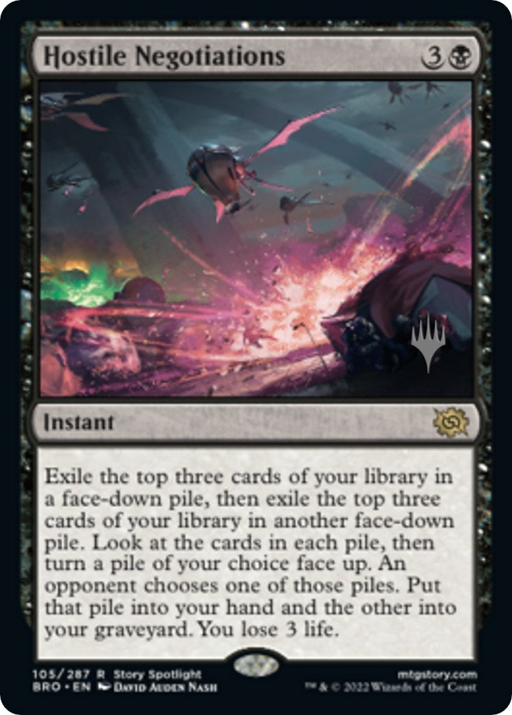 Hostile Negotiations (Promo Pack) [The Brothers' War Promos] [Foil]
