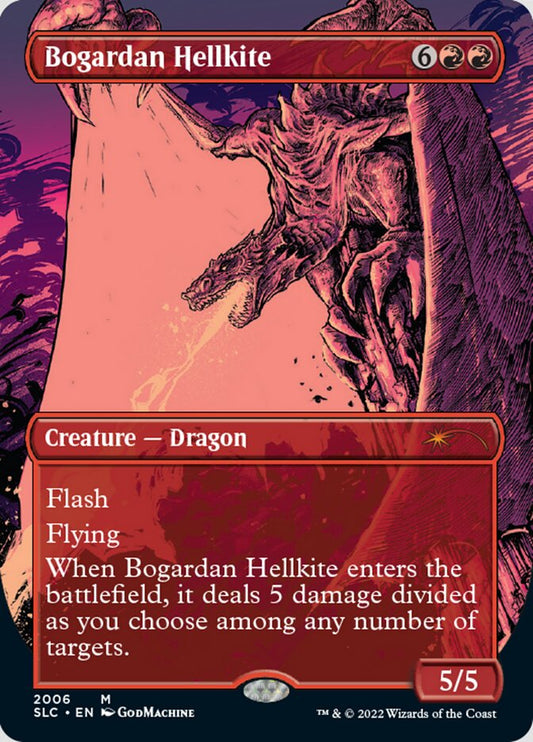 Bogardan Hellkite (Borderless) [Secret Lair Countdown Kit] [Foil]